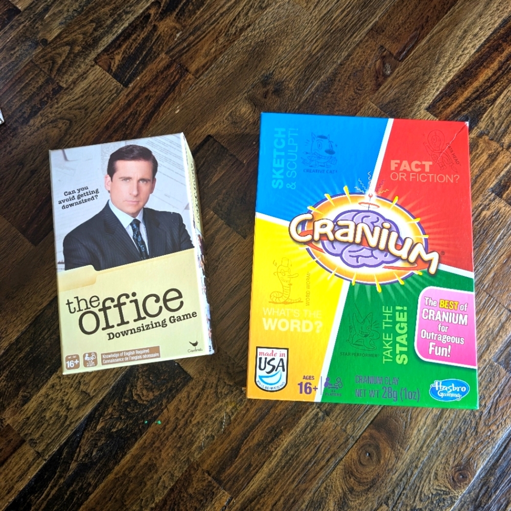 Board Game Bundle Cranium and The Office Downsizing Game for Family Game Night